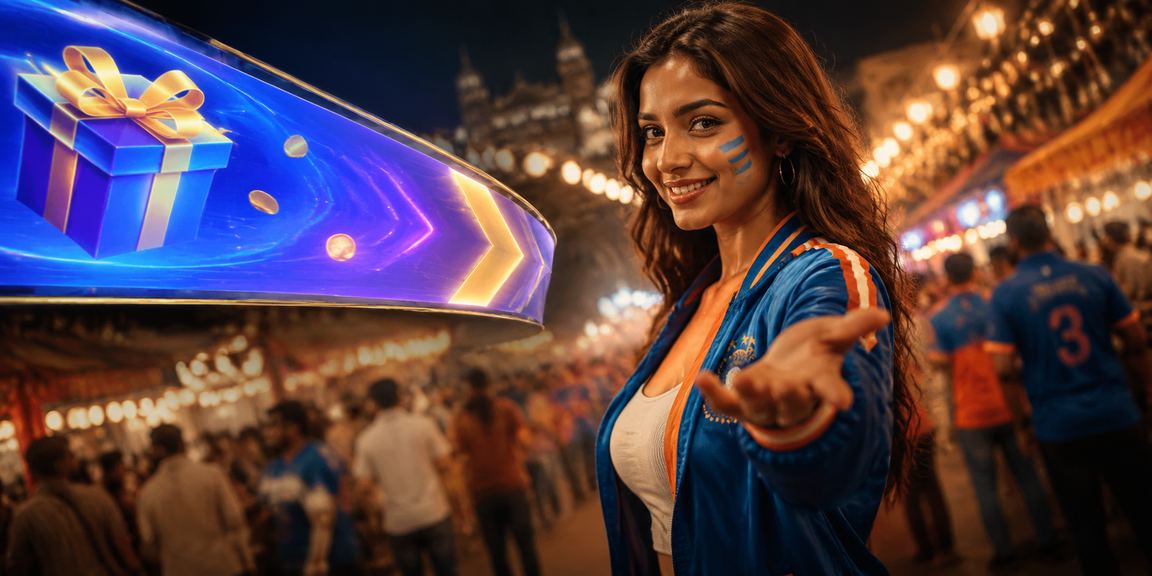 Night market in India with cricket betting enthusiasm