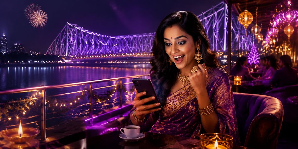 Lottery and Andar Bahar game celebrations during Diwali festival in Kolkata